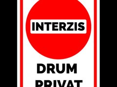 indicator interzis drum privat